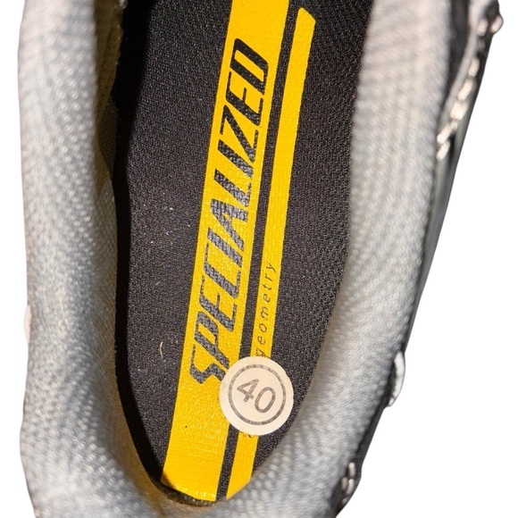 Men’s Specialized MTB Bike Cycling Shoes Gray on black Sz 40 - Picture 6 of 7